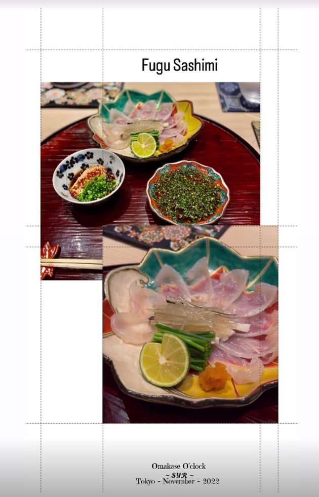 Potret Dinner ala Syahrini dan Reino Barack di Jepang, Makan Ikan Beracun