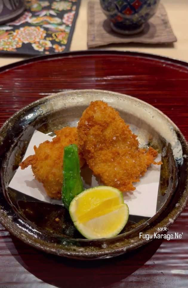 Potret Dinner ala Syahrini dan Reino Barack di Jepang, Makan Ikan Beracun