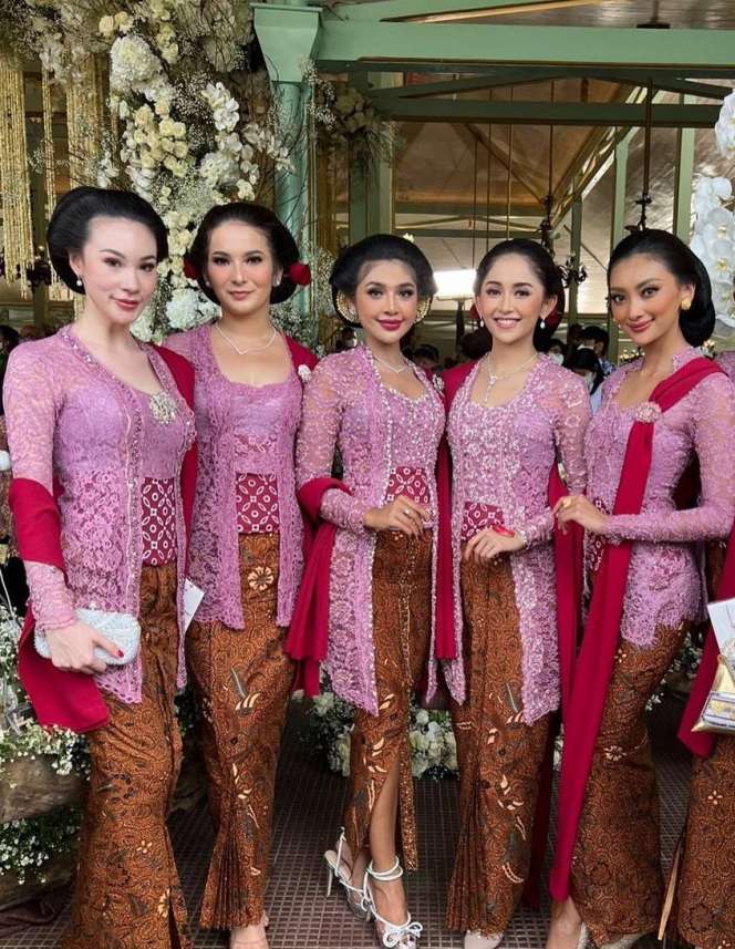 Potret Dini Nurfitri Menantu Eks Panglima TNI jadi Bridesmaid Kaesang-Erina
