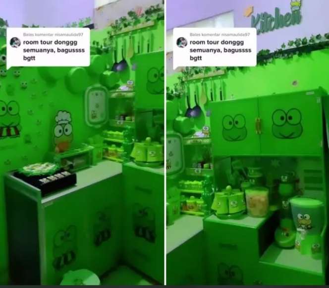 Potret Rumah Unik Bertema Keroppi, Isi Dalamnya Bikin Melongo!
