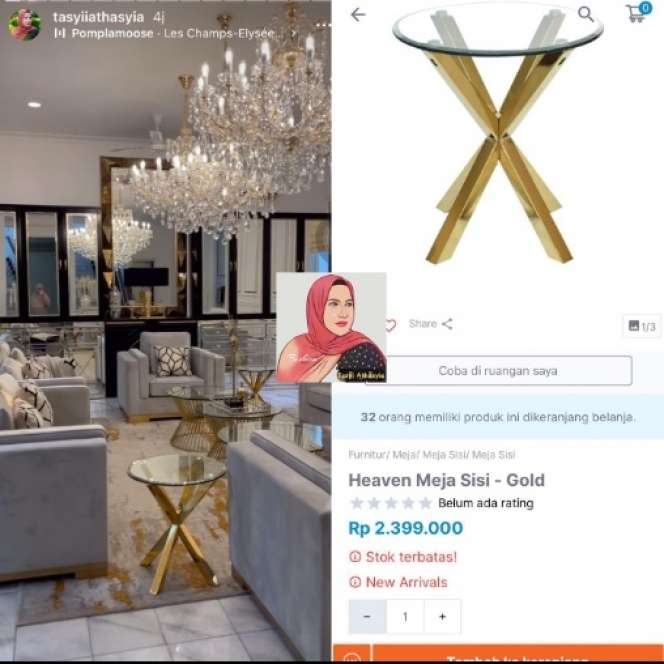 Potret Perabotan Rumah Tasyi Athasyia, Harganya Bikin Kantong Menjerit!