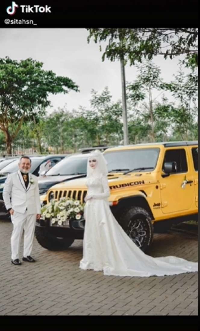 Viral Kakek Tajir Berjenggot Putih Nikahi Gadis Cantik, Wajahnya Jadi Omongan, Netizen: Sugar Daddy!