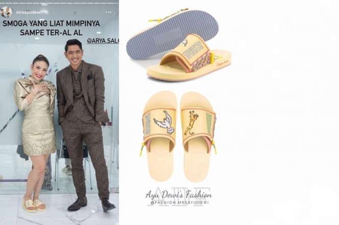Potret Ayu Dewi Tampil Kece Gunakan Sandal, Total Harganya Bisa Buat DP Rumah!