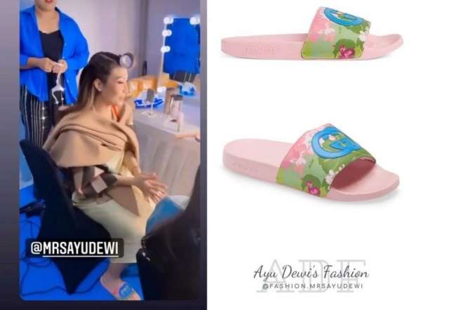Potret Ayu Dewi Tampil Kece Gunakan Sandal, Total Harganya Bisa Buat DP Rumah!