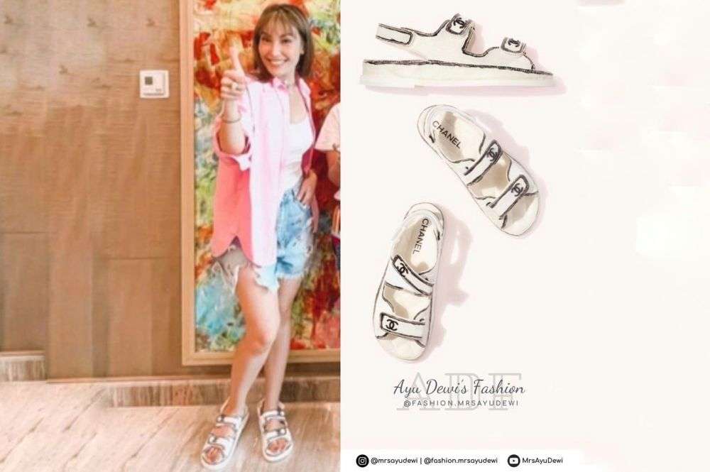 Potret Ayu Dewi Tampil Kece Gunakan Sandal, Total Harganya Bisa Buat DP Rumah!