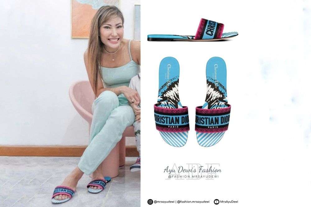 Potret Ayu Dewi Tampil Kece Gunakan Sandal, Total Harganya Bisa Buat DP Rumah!