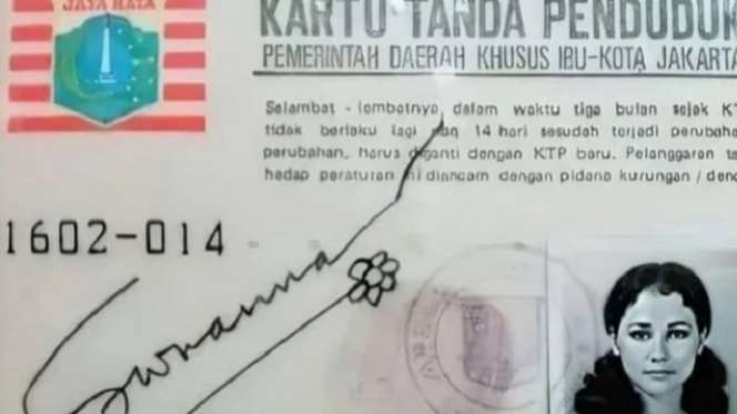 10 Foto KTP Tercantik Milik Artis Indonesia, Suzanna Saat Muda Ternyata Bule Banget!