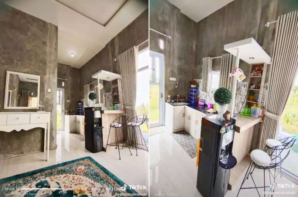9 Potret Rumah Mewah di Tengah Sawah, Dalamnya Bak Toko IKEA, Ada Minibar & Kolam Renang!