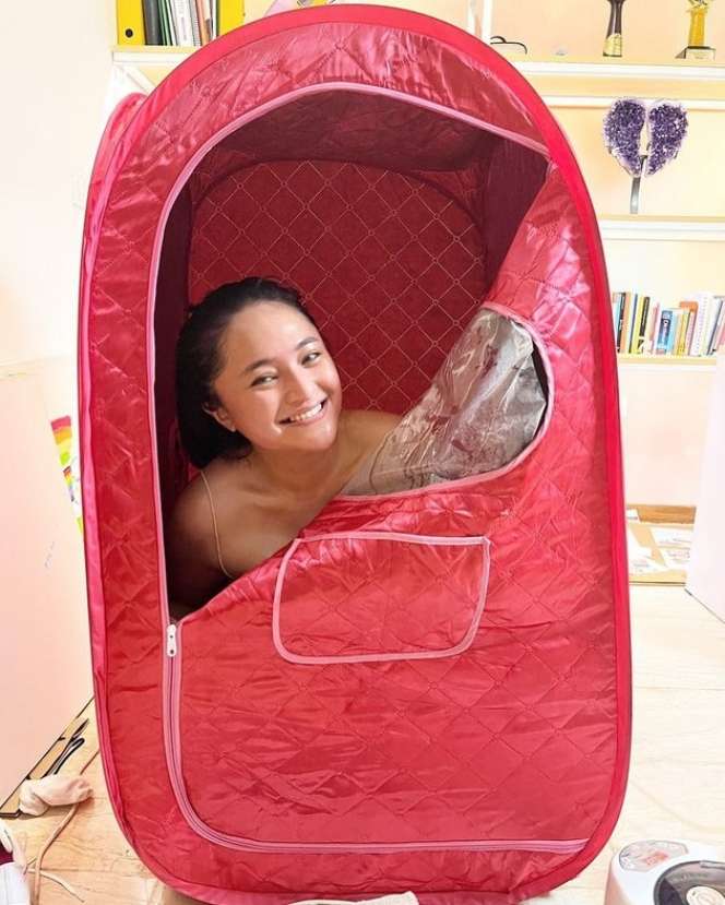 Potret Marshanda Pajang Penampilan Polos Tanpa Riasan