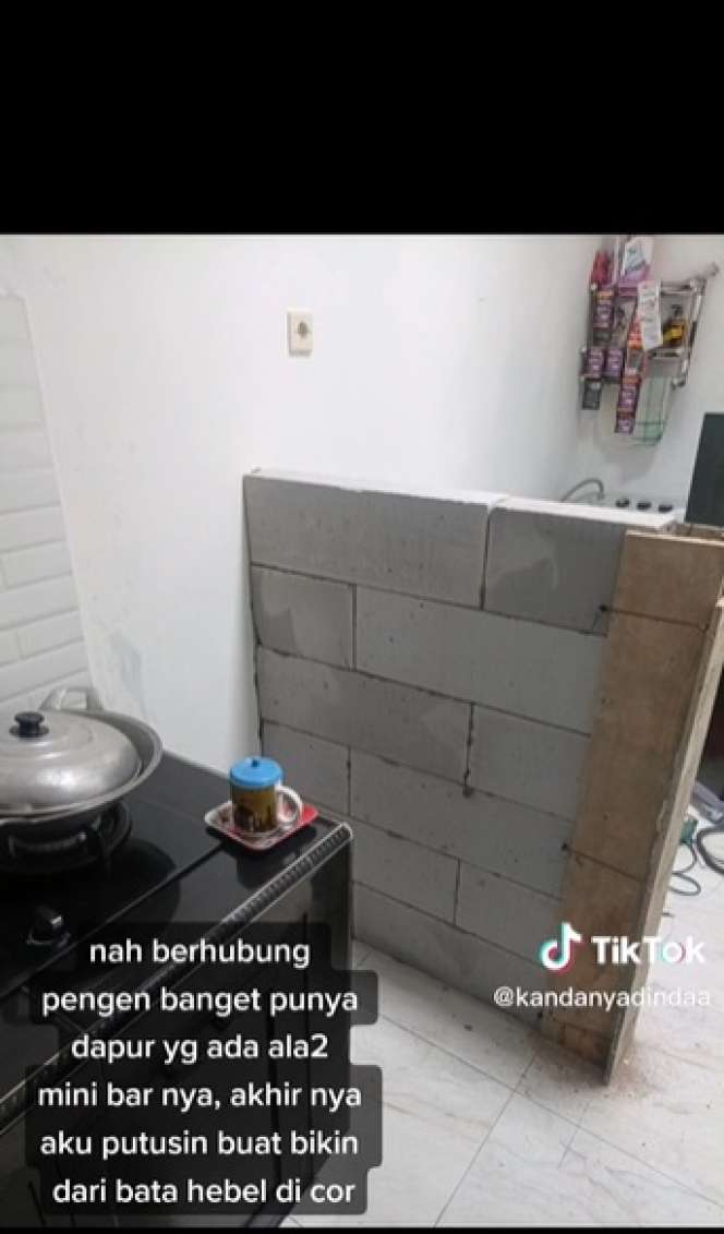 Potret Transformasi Dapur Rumah Subsidi, Dari Lahan Kosong Jadi Mini Bar Estetik!