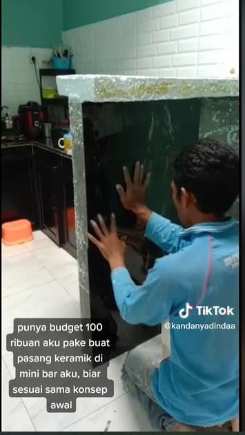 Potret Transformasi Dapur Rumah Subsidi, Dari Lahan Kosong Jadi Mini Bar Estetik!