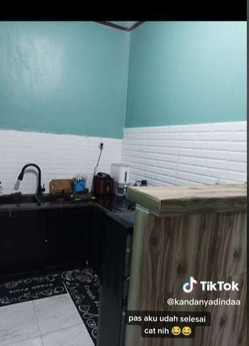 Potret Transformasi Dapur Rumah Subsidi, Dari Lahan Kosong Jadi Mini Bar Estetik!