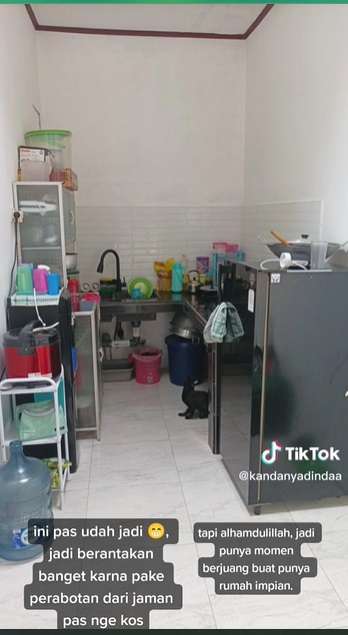 Potret Transformasi Dapur Rumah Subsidi, Dari Lahan Kosong Jadi Mini Bar Estetik!