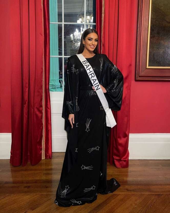 Potret Evlin Khalifa Miss Bahrain yang Tolak Pakai Bikini Saat Kontes Miss Universe 2022!