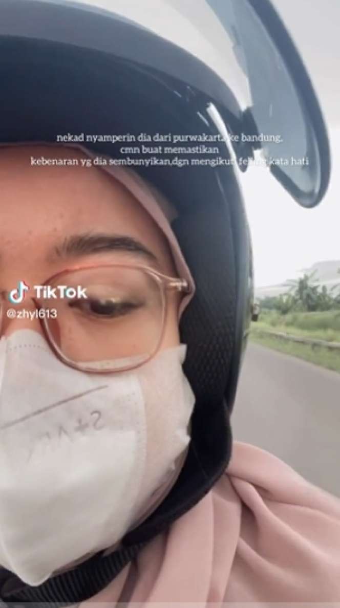 Viral Wanita Nekat Naik Motor dari Purwakarta ke Bandung, Malah Pergoki Pacar Nikahi Wanita Lain