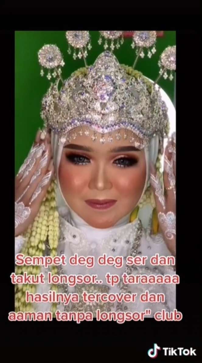 Potret Transformasi Makeup Pengantin yang Alami Jerawat Parah, Hasil Riasannya Bikin Melongo!