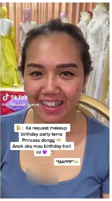 Viral Emak-Emak Dirias MUA Jadi Princess, Hasilnya Bikin Takjub, Bak Remaja Belasan Tahun!