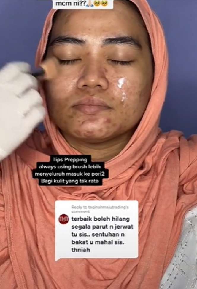 Semula Banyak Jerawat, Potret Pengantin Wanita yang Wajahnya Disulap Seperti Barbie!