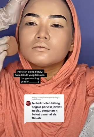 Semula Banyak Jerawat, Potret Pengantin Wanita yang Wajahnya Disulap Seperti Barbie!