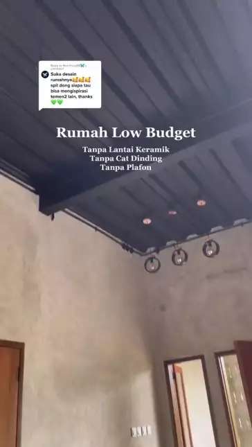 Viral Rumah Low Budget Tanpa Keramik, Cat Dinding, dan Plafon, Tapi Dalamnya Bikin Takjub!