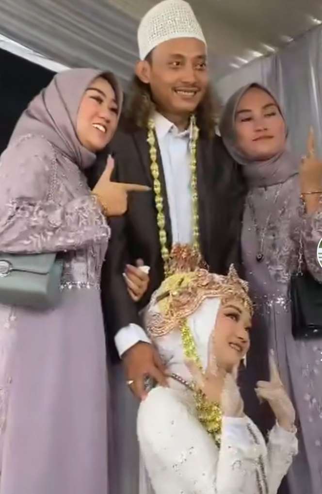 Viral Wanita Cantik Jadi Istri Ketiga, Menikah Didampingi Istri Pertama dan Kedua, Ini Faktanya!