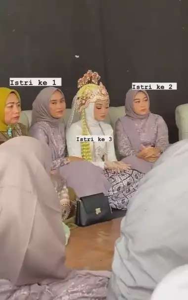 Viral Wanita Cantik Jadi Istri Ketiga, Menikah Didampingi Istri Pertama dan Kedua, Ini Faktanya!