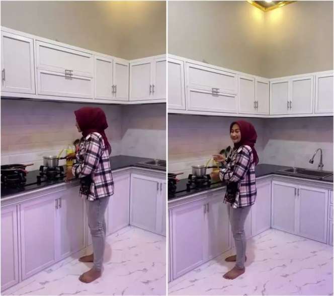 Ingat Novi Listiana, Pedangdut Top yang Kini Jadi Petani? Rumahnya Sederhana Tapi Dapur Mewah Sekelas Hotel, Lihat Potretnya
