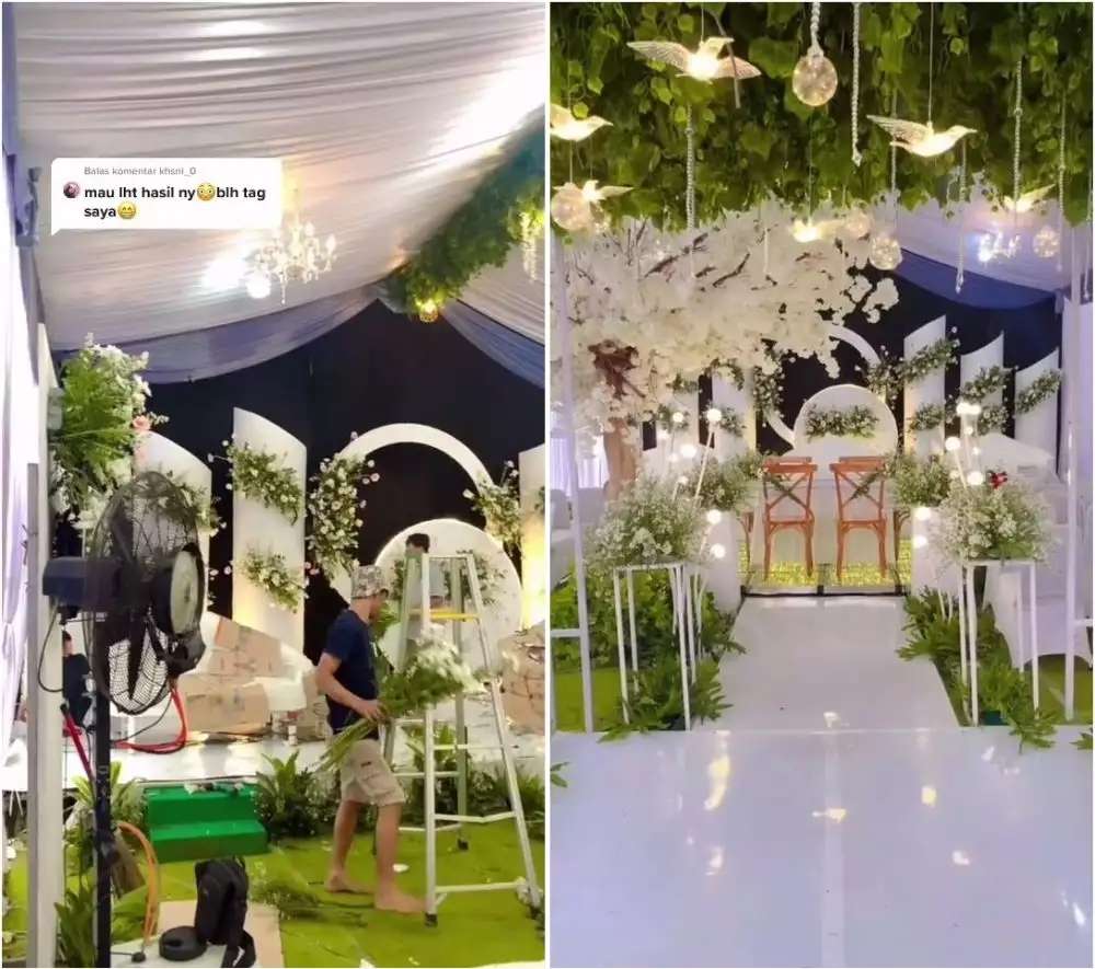 Viral Ladang Sayur Disulap Jadi Venue Nikah, Dekorasinya Bak Pernikahan Princess, Mewah Banget!