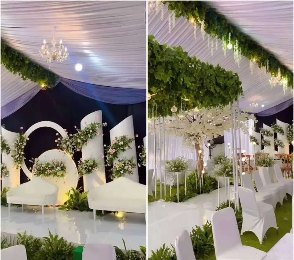 Viral Ladang Sayur Disulap Jadi Venue Nikah, Dekorasinya Bak Pernikahan Princess, Mewah Banget!