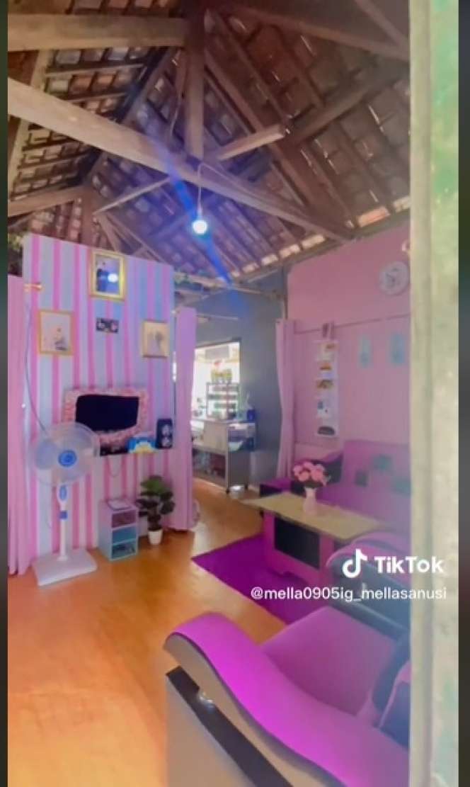 Potret Rumah Pink Terbuat dari Papan Kayu, Tampilannya Super Cantik, Auto Betah!