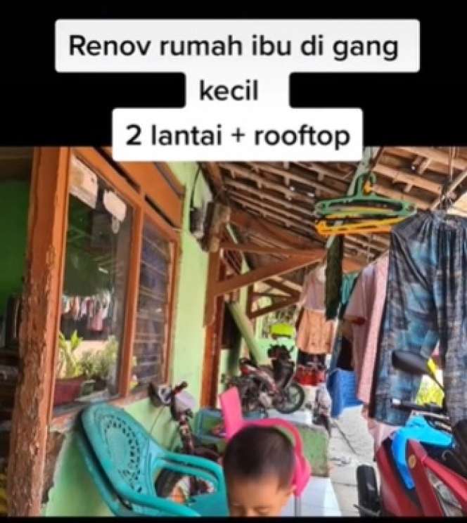 Potret Transformasi Rumah Kecil di dalam Gang, Setelah Direnovasi Jadi Mewah Banget!