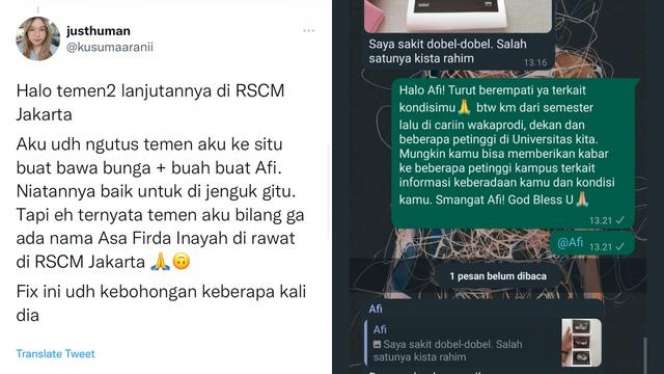 Dulu Pernah Viral, Afi Nihaya Dikabarkan Tengah Sakit, Netizen Gak Percaya!