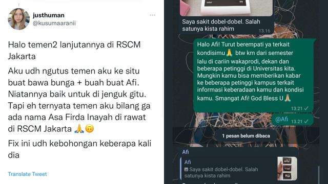 Dulu Pernah Viral, Afi Nihaya Dikabarkan Tengah Sakit, Netizen Gak Percaya!