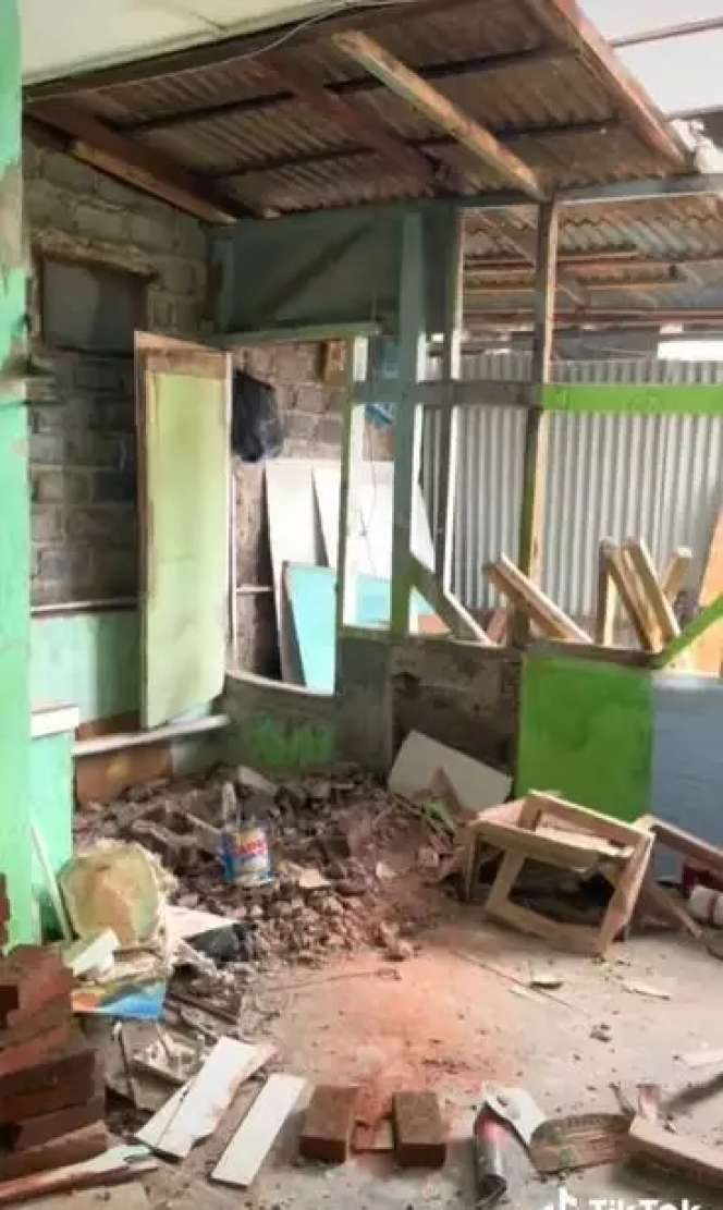 Transformasi Rumah Dinas Rusak & Kumuh Direnovasi Jadi Estetik, Bak Kamar Barbie!