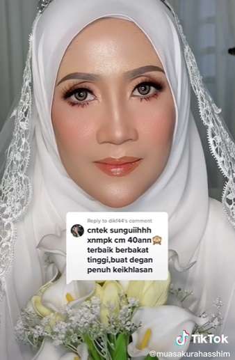 Potret Transformasi Pengantin Usia 40 Tahun Dirias MUA, Hasilnya Beda Banget, Jadi 20 Tahun Lebih Muda!