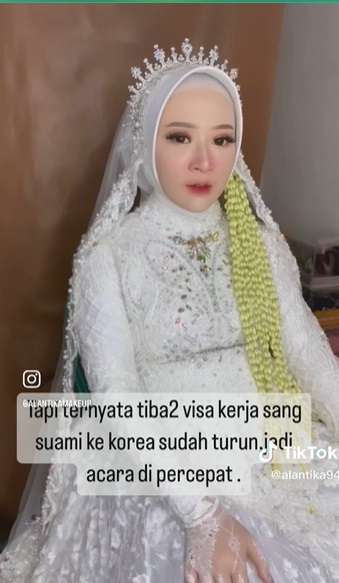 Potret Transformasi Wanita Hamil 8 Bulan Dirias MUA, Jadi Pengantin di Acara Resepsi, Penampilannya Bikin Pangling!