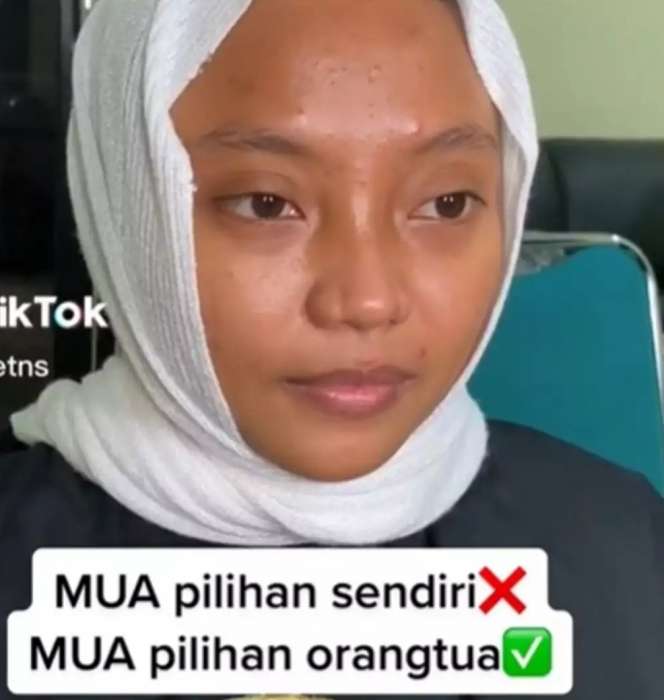 Potret Pengantin Kulit Sawo Matang Dirias MUA Pilihan Orang Tua, Hasilnya Syok di Luar Ekspektasi