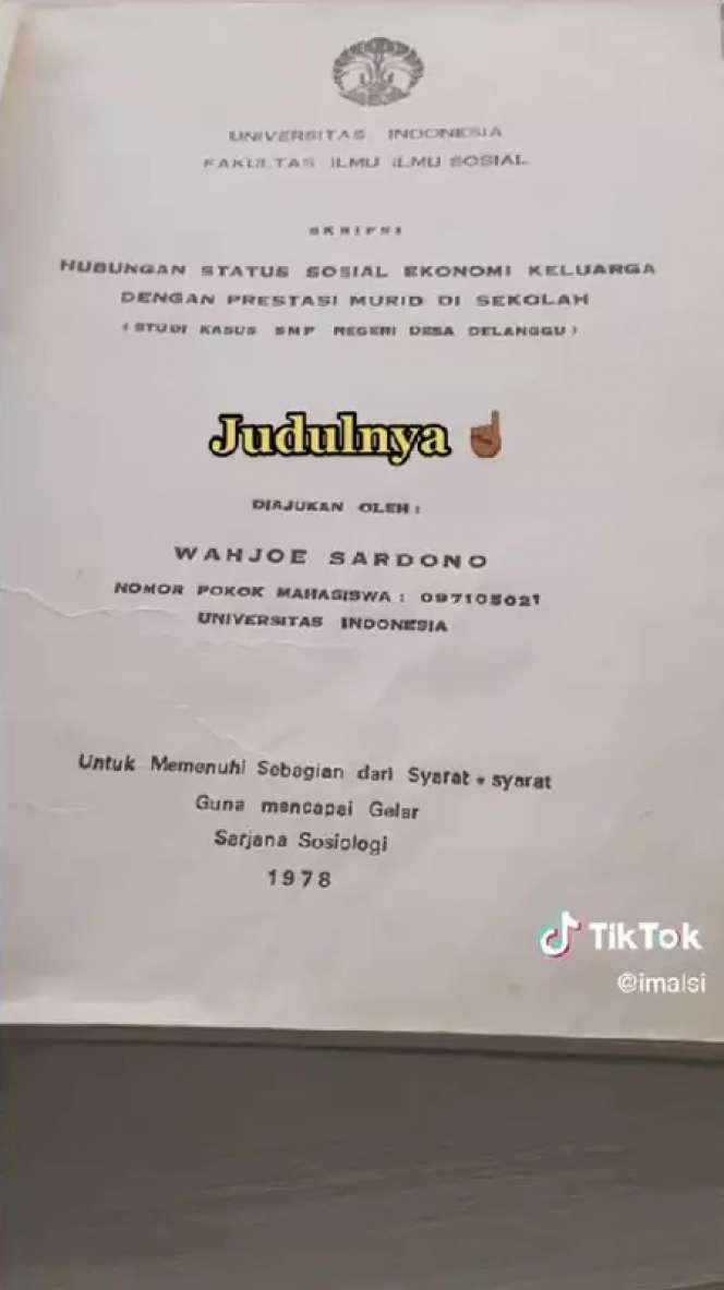 7 Potret Isi Skripsi Dono Warkop DKI yang Viral, Nama Sang Kekasih di Lembar Persembahan Jadi Sorotan
