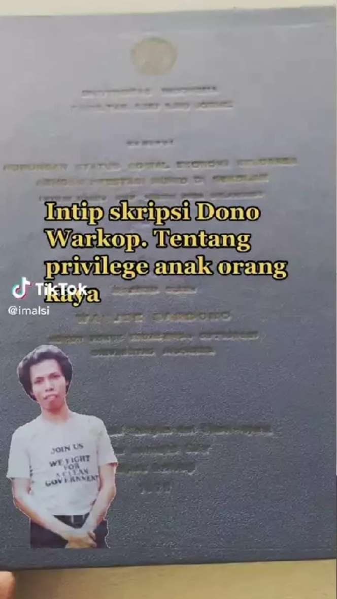 7 Potret Isi Skripsi Dono Warkop DKI yang Viral, Nama Sang Kekasih di Lembar Persembahan Jadi Sorotan