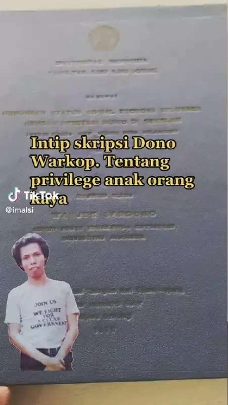 7 Potret Isi Skripsi Dono Warkop DKI yang Viral, Nama Sang Kekasih di Lembar Persembahan Jadi Sorotan