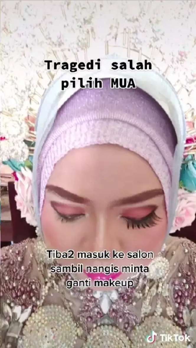 Salah Pilih MUA Saat Nikah, Pengantin Ini Putuskan Rias Ulang, Hasilnya Bak Barbie Hidup!