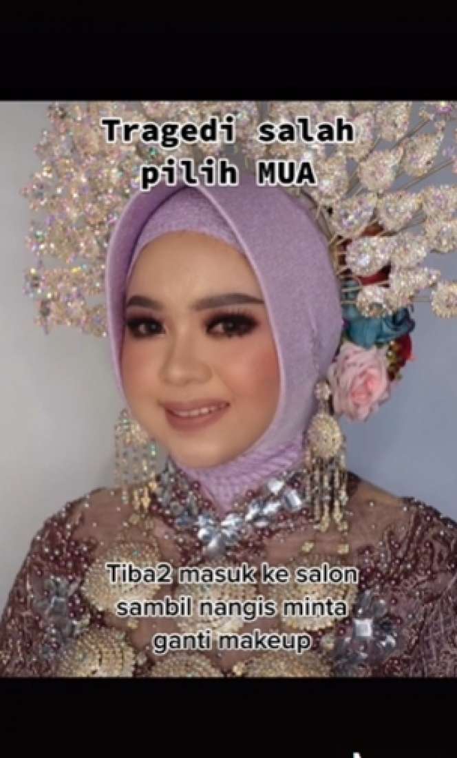 Salah Pilih MUA Saat Nikah, Pengantin Ini Putuskan Rias Ulang, Hasilnya Bak Barbie Hidup!