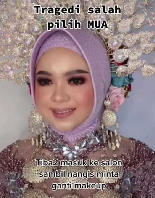 Salah Pilih MUA Saat Nikah, Pengantin Ini Putuskan Rias Ulang, Hasilnya Bak Barbie Hidup!