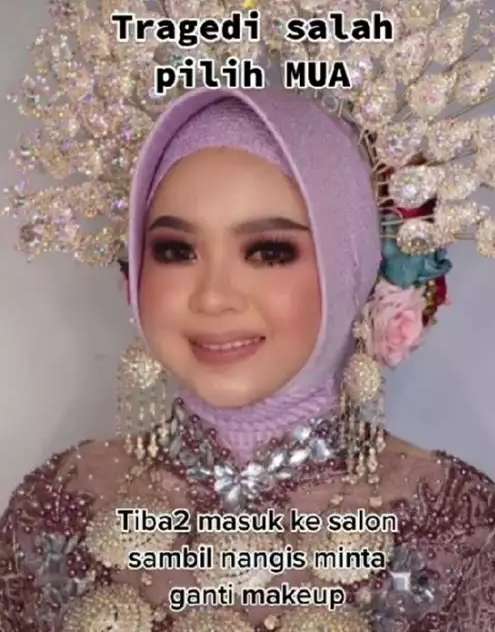 Salah Pilih MUA Saat Nikah, Pengantin Ini Putuskan Rias Ulang, Hasilnya Bak Barbie Hidup!
