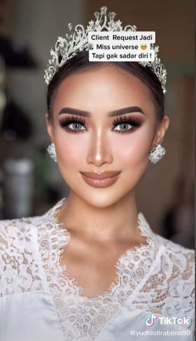 Potret MUA Pamer Skill Makeup Pengantin, Curhat Diminta Riasan Ala Miss Universe Namun Minim Budget, Endingnya Malah Bikin Takjub!
