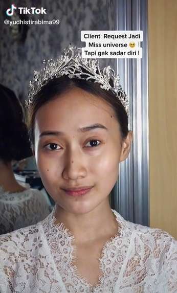 Potret MUA Pamer Skill Makeup Pengantin, Curhat Diminta Riasan Ala Miss Universe Namun Minim Budget, Endingnya Malah Bikin Takjub!
