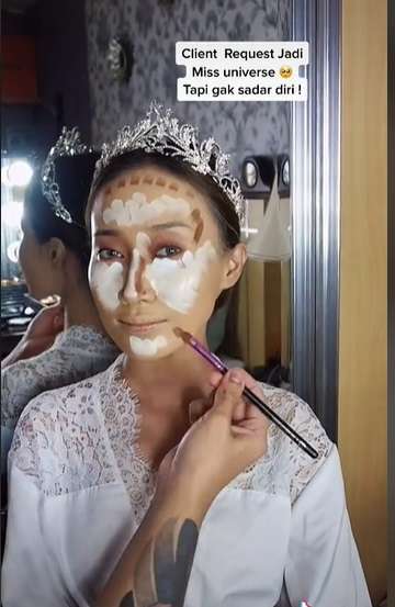 Potret MUA Pamer Skill Makeup Pengantin, Curhat Diminta Riasan Ala Miss Universe Namun Minim Budget, Endingnya Malah Bikin Takjub!