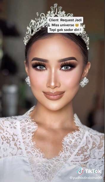 Potret MUA Pamer Skill Makeup Pengantin, Curhat Diminta Riasan Ala Miss Universe Namun Minim Budget, Endingnya Malah Bikin Takjub!