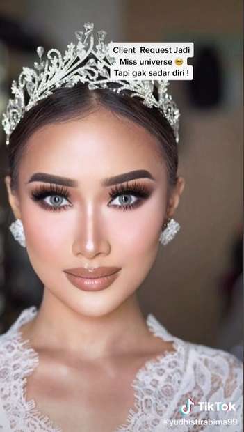 Potret MUA Pamer Skill Makeup Pengantin, Curhat Diminta Riasan Ala Miss Universe Namun Minim Budget, Endingnya Malah Bikin Takjub!