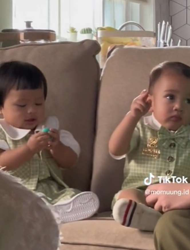 Potret Gemesin Dua Anak Sultan, Rayyanza dan Ameena Syuting Bareng